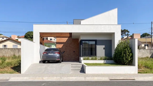 Casa Meio Pátio, visualização arquitetônica