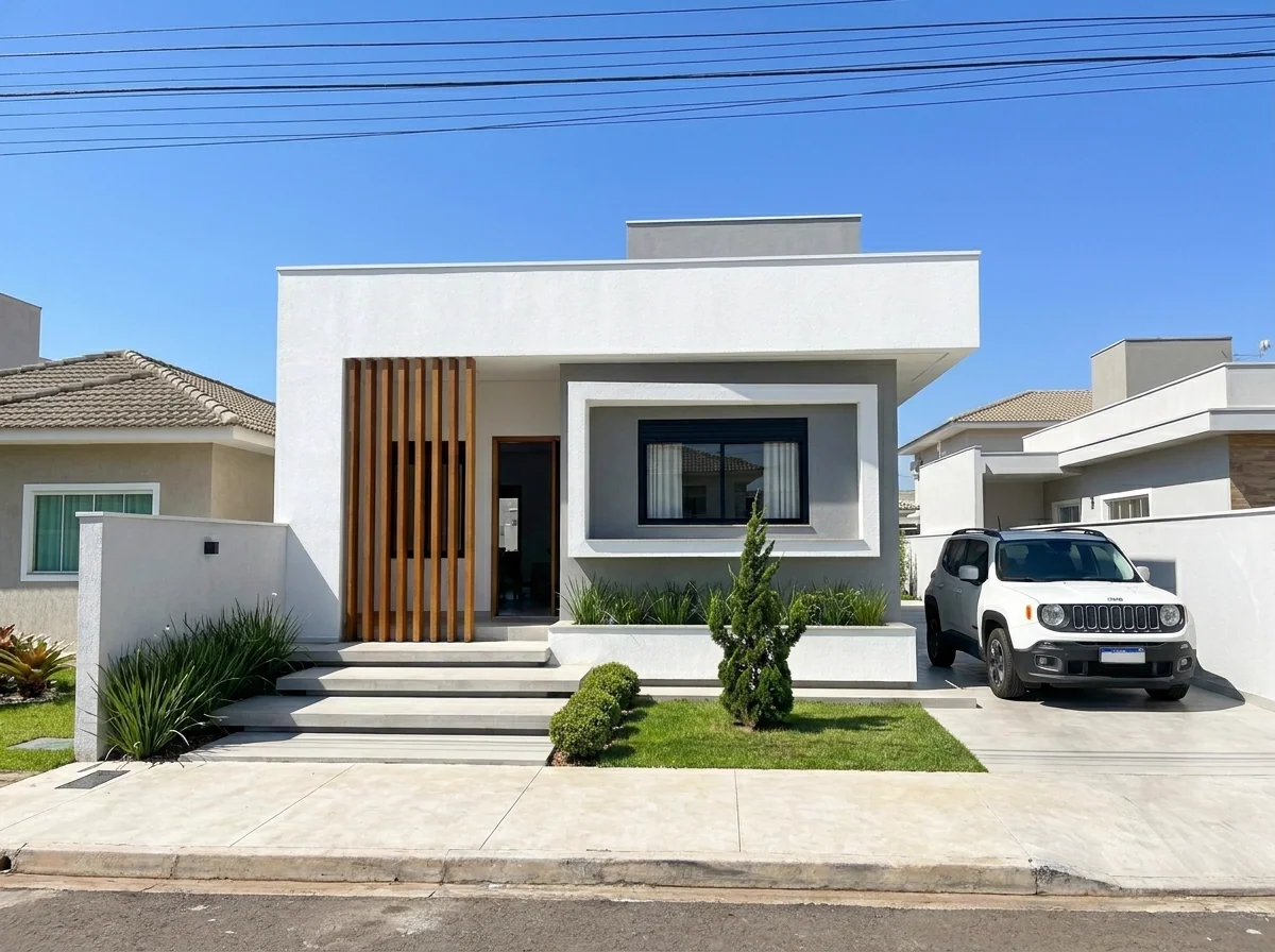 Casa Recuo, visualização arquitetônica