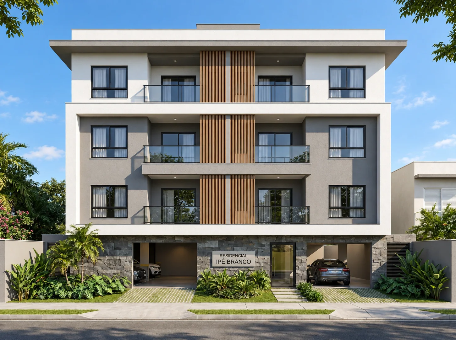 Residencial Ipê Branco, visualização arquitetônica